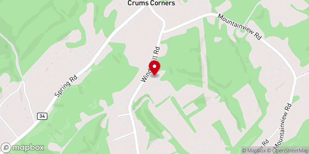 Map showing location of Mount Gilead Church