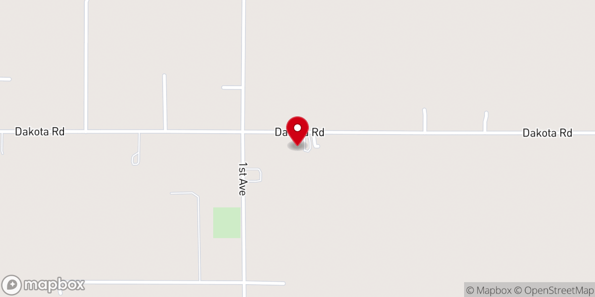 Map showing location of Andover Lutheran Church, ELCA