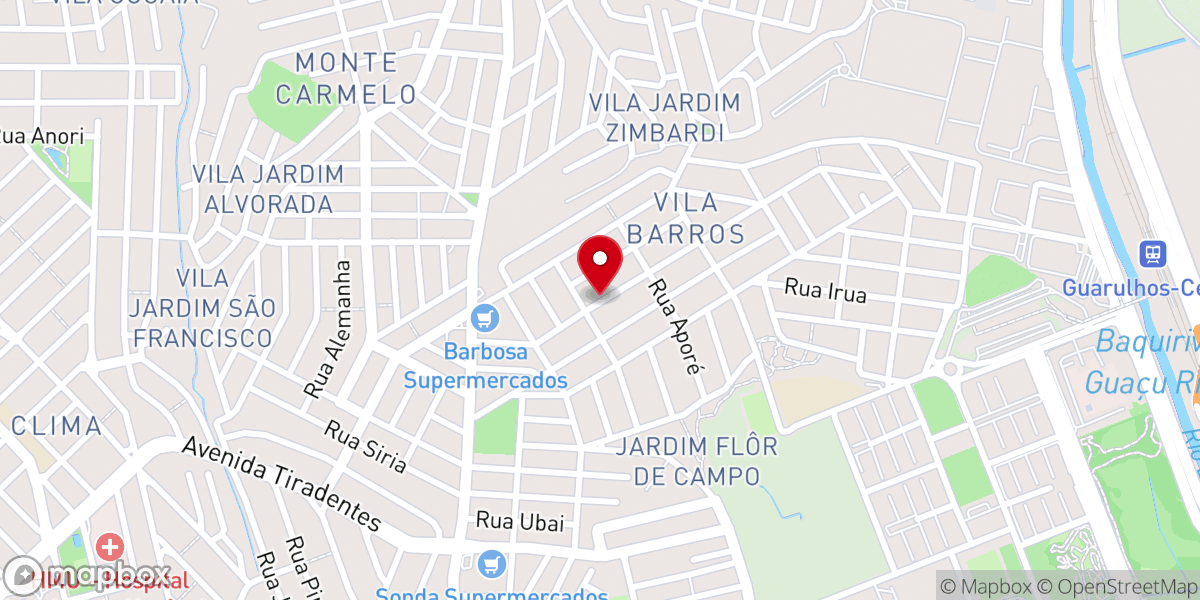 Map showing location of Comunidade São Paulo Apóstolo Vila Barros