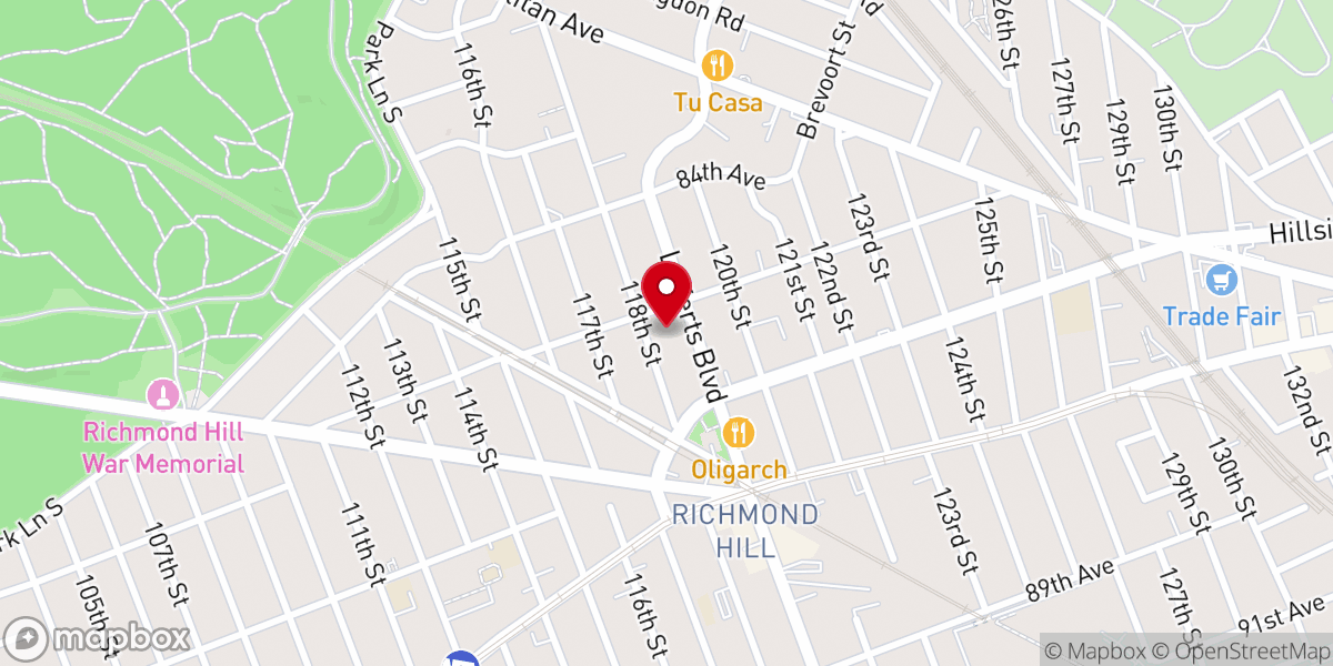 Map showing location of Church of the Resurrection