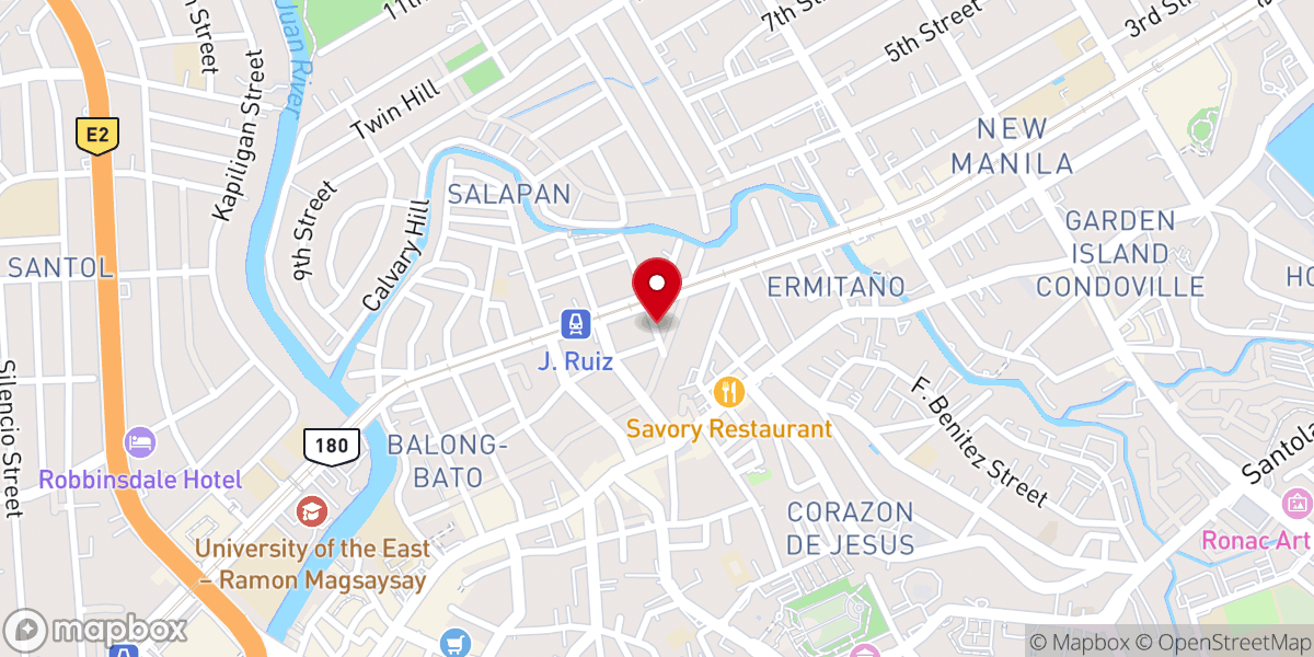 Map showing location of San Juan Wesleyan Church