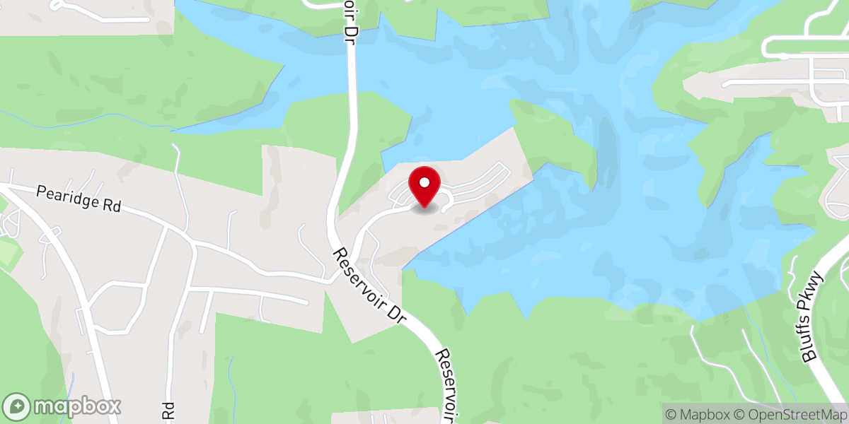 Map showing location of Canton First Baptist