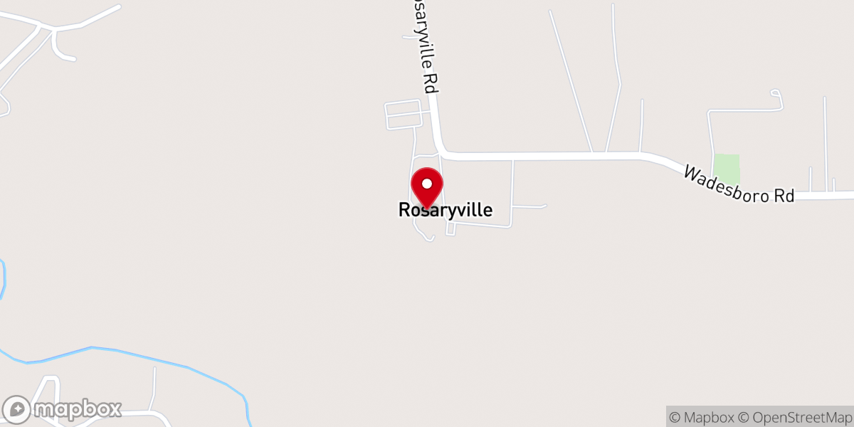 Map showing location of Rosaryville Retreat Center
