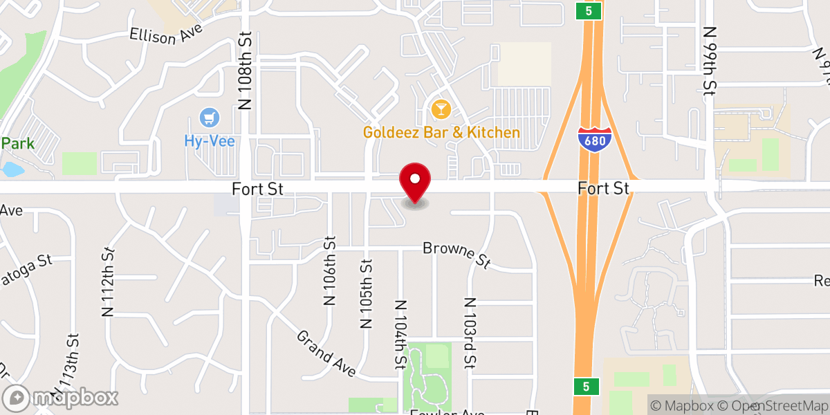 Map showing location of Lord of Love Lutheran Church