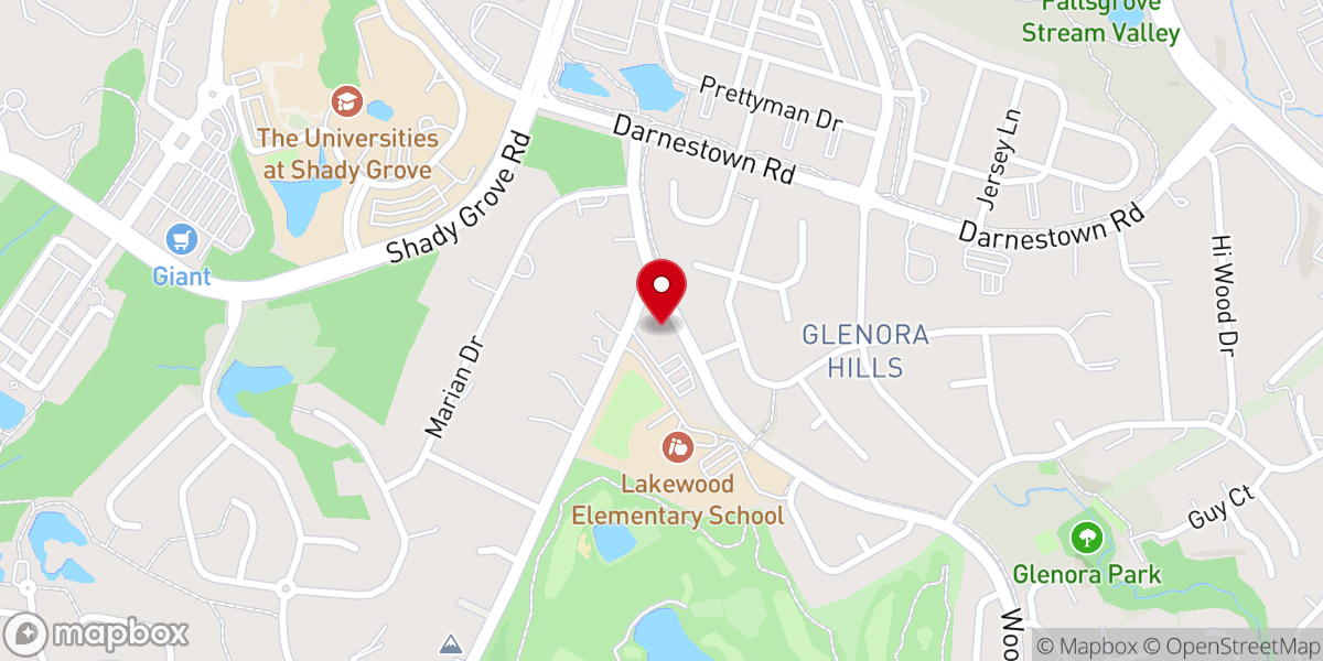 Map showing location of Rockville Assembly of God