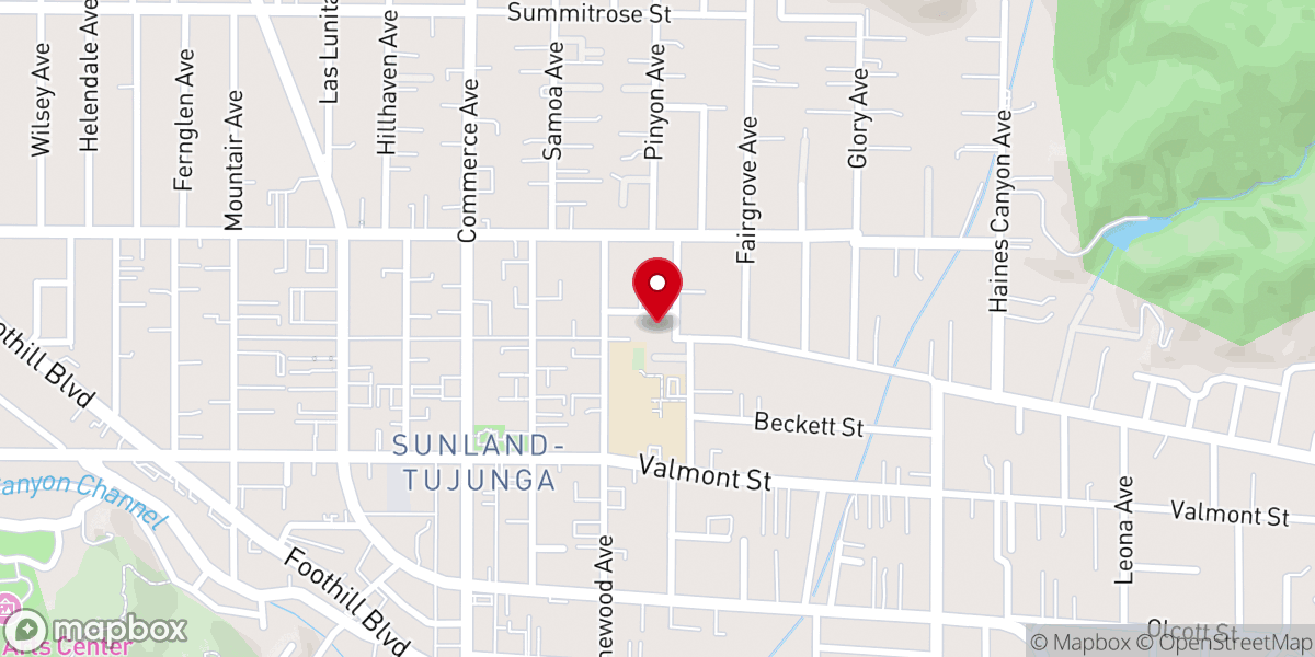 Map showing location of Body Church of the Lord