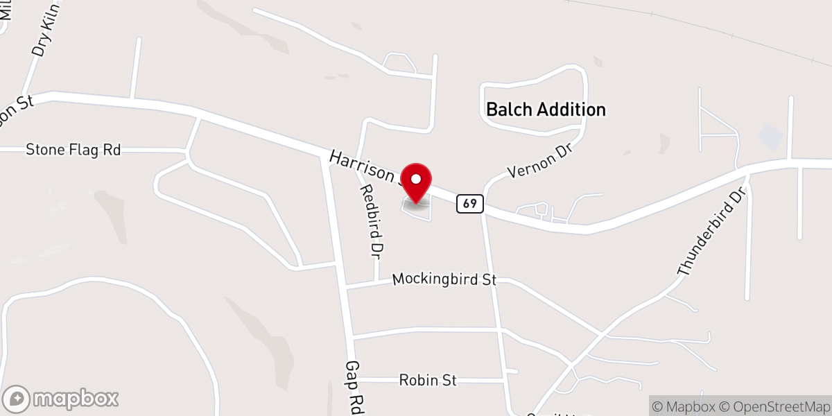 Map showing location of Saint Mary Catholic Church