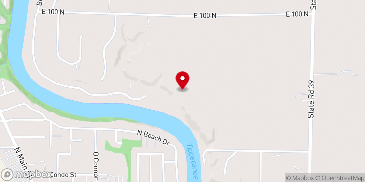 Map showing location of Twin Lakes Southern Baptist Church