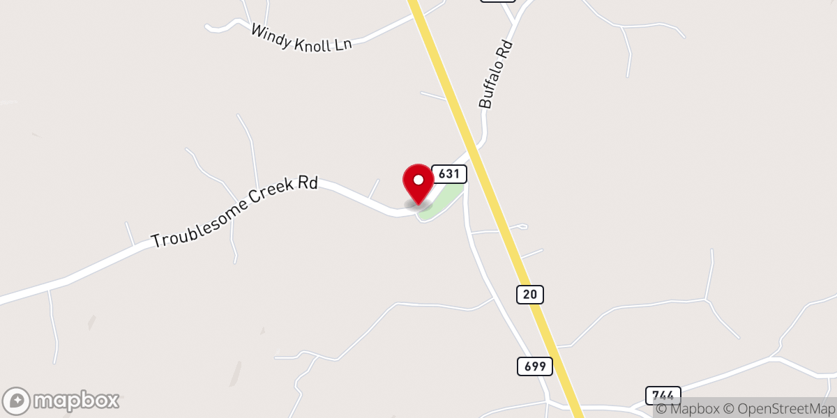 Map showing location of Bethlehem Baptist Church