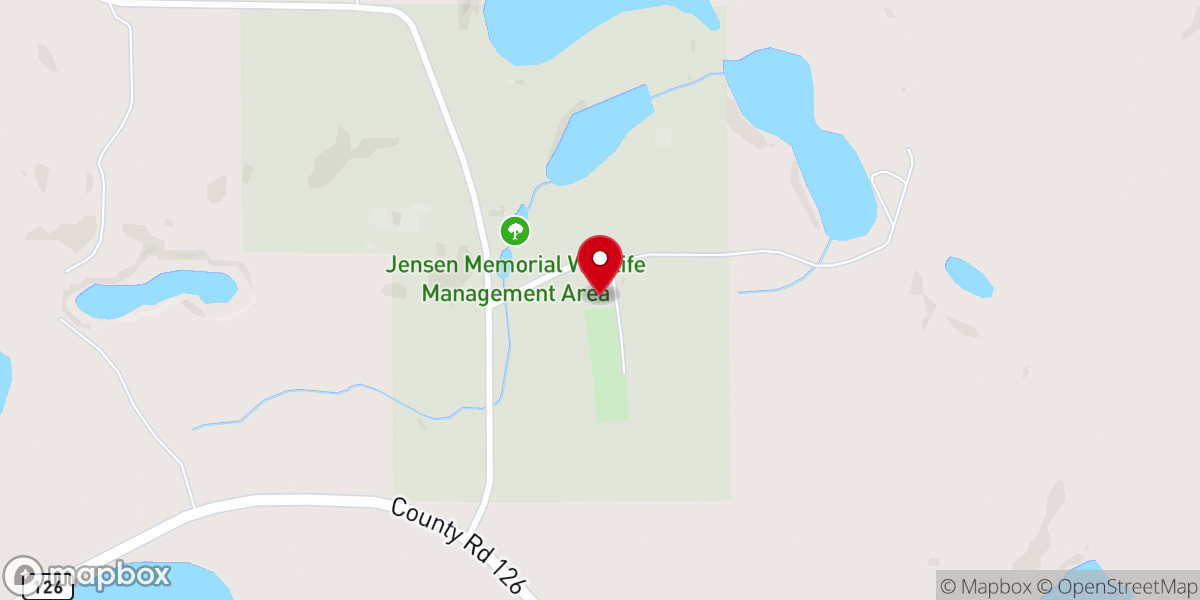 Map showing location of Grue Lutheran Church