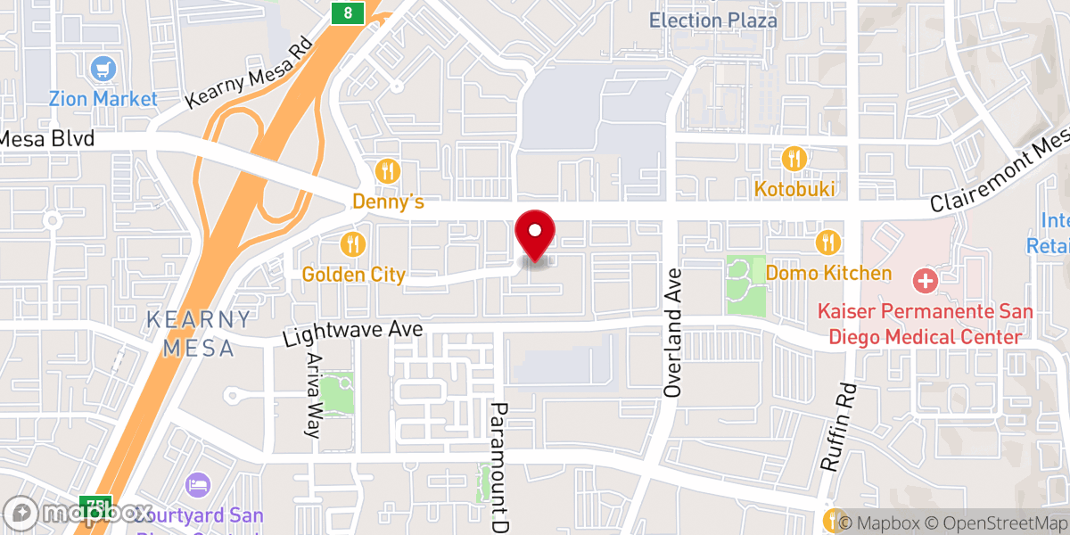 Map showing location of Agape Chinese Alliance Church