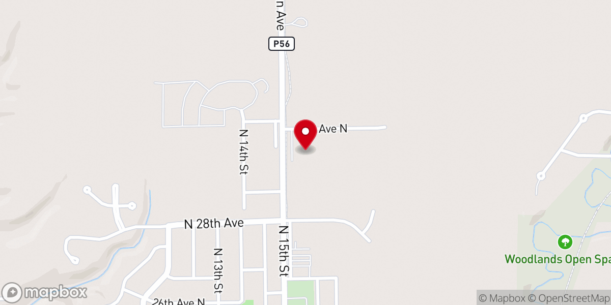 Map showing location of Northfield Church of Christ