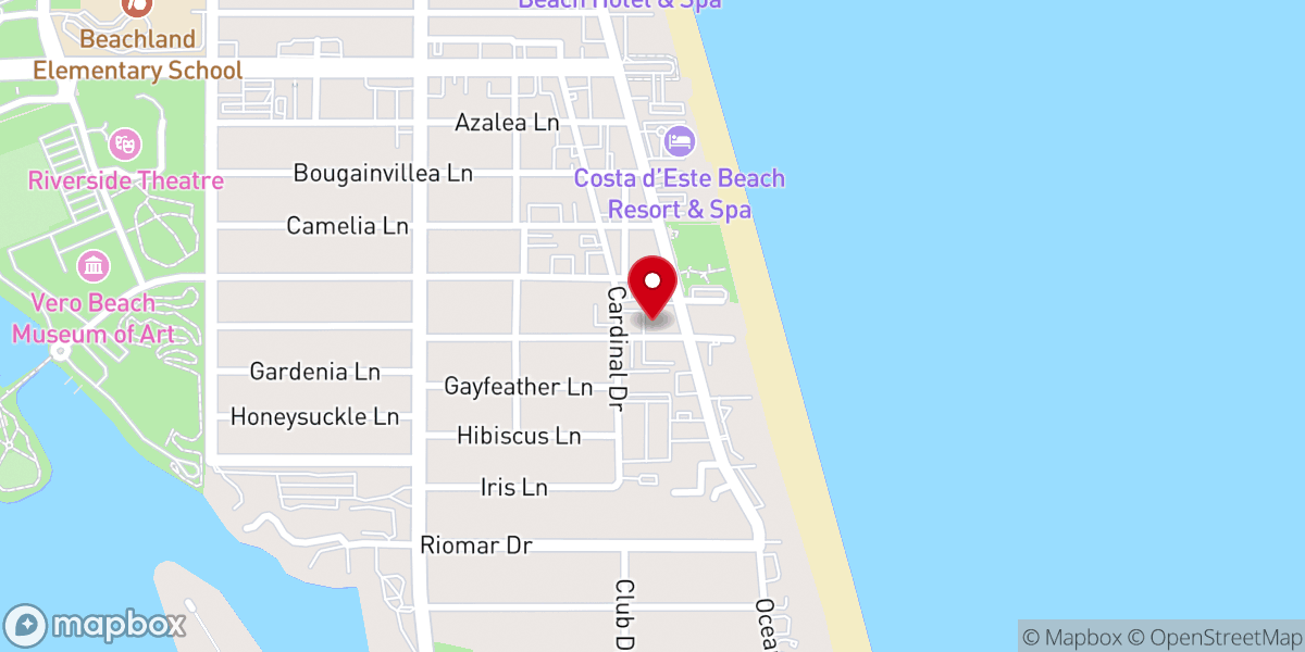 Map showing location of St. Paul's Church