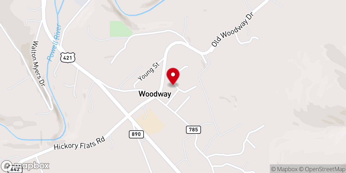 Map showing location of Mount Carmel Baptist Church - Food Distribution Center