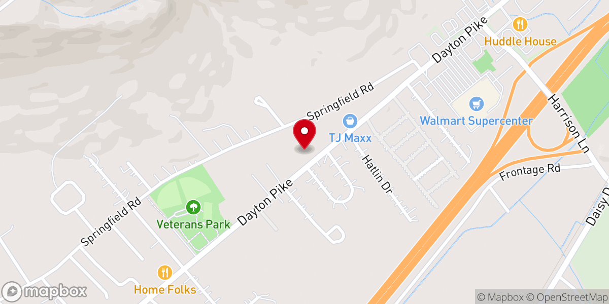 Map showing location of South Daisy Church