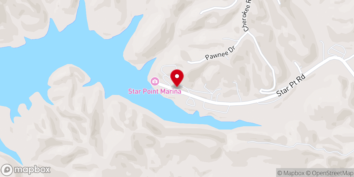 Map showing location of Star Point Resort