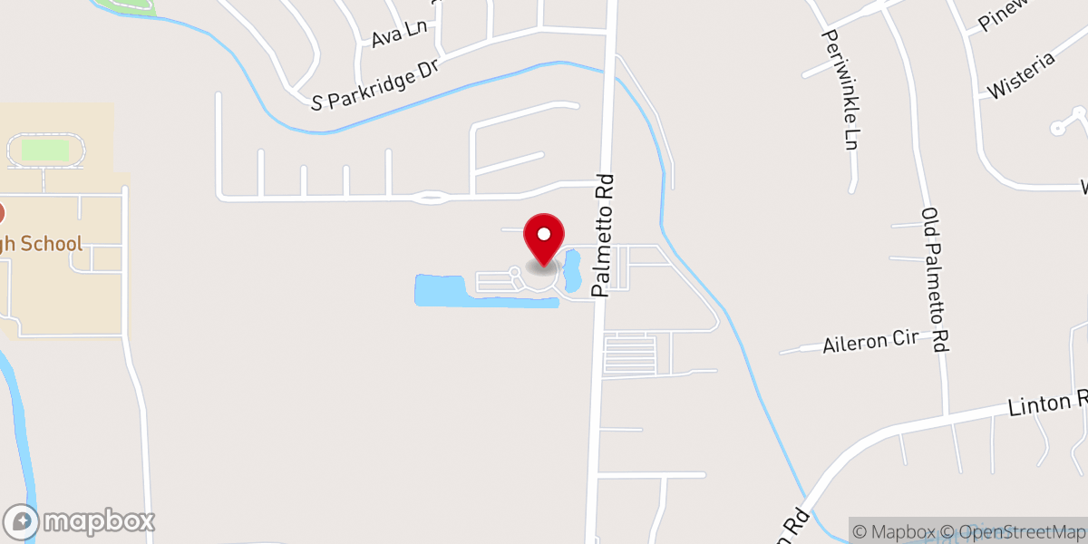 Map showing location of St. Jude Catholic Church