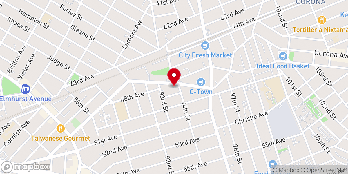 Map showing location of Ministry Training Center