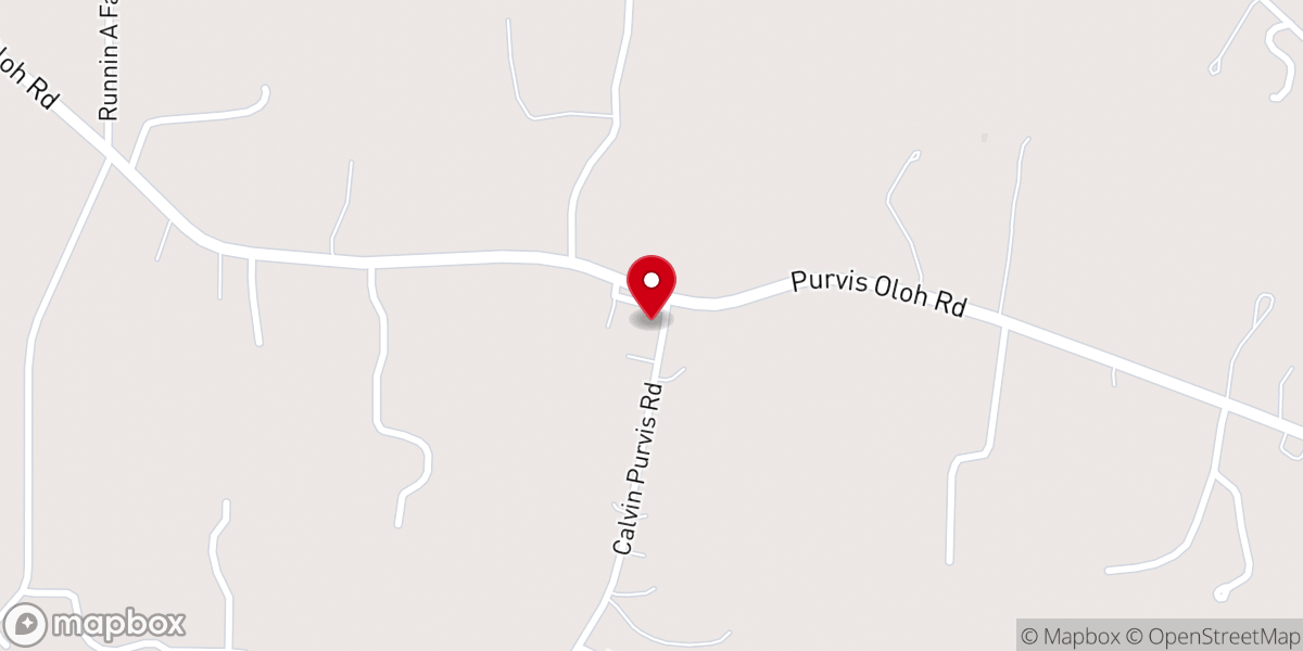 Map showing location of Good Hope Baptist Church
