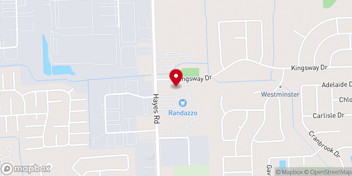 Map showing location of StoryPoint Macomb