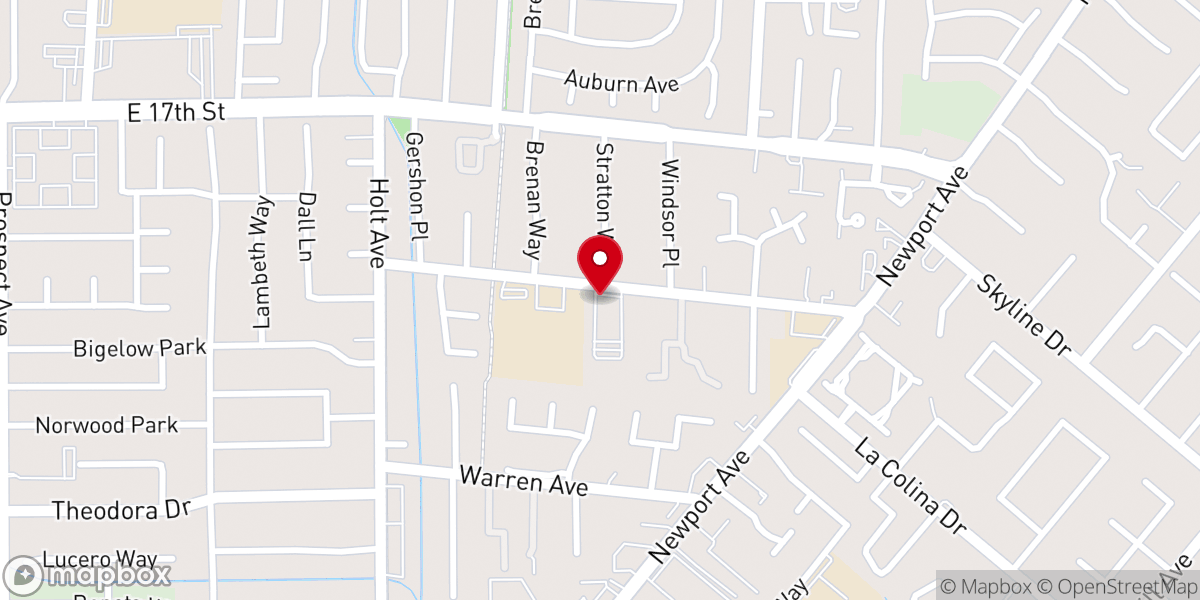 Map showing location of Peace Lutheran Church