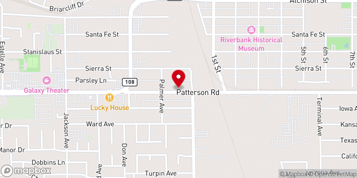 Map showing location of Church of God of Prophecy