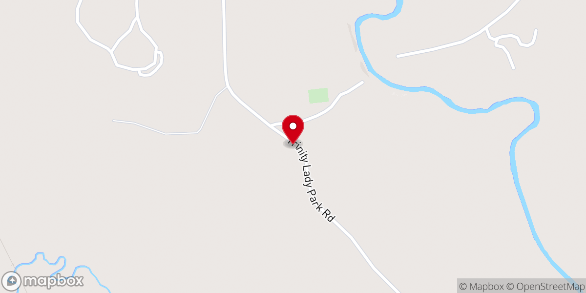 Map showing location of White Rock Church