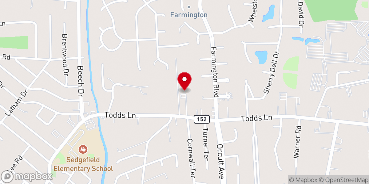 Map showing location of Grace Baptist Chapel