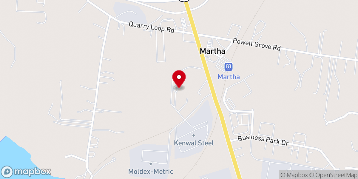 Map showing location of 109 Church of Christ