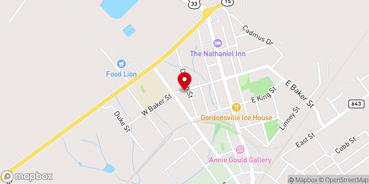 Map showing location of Christ Episcopal Church