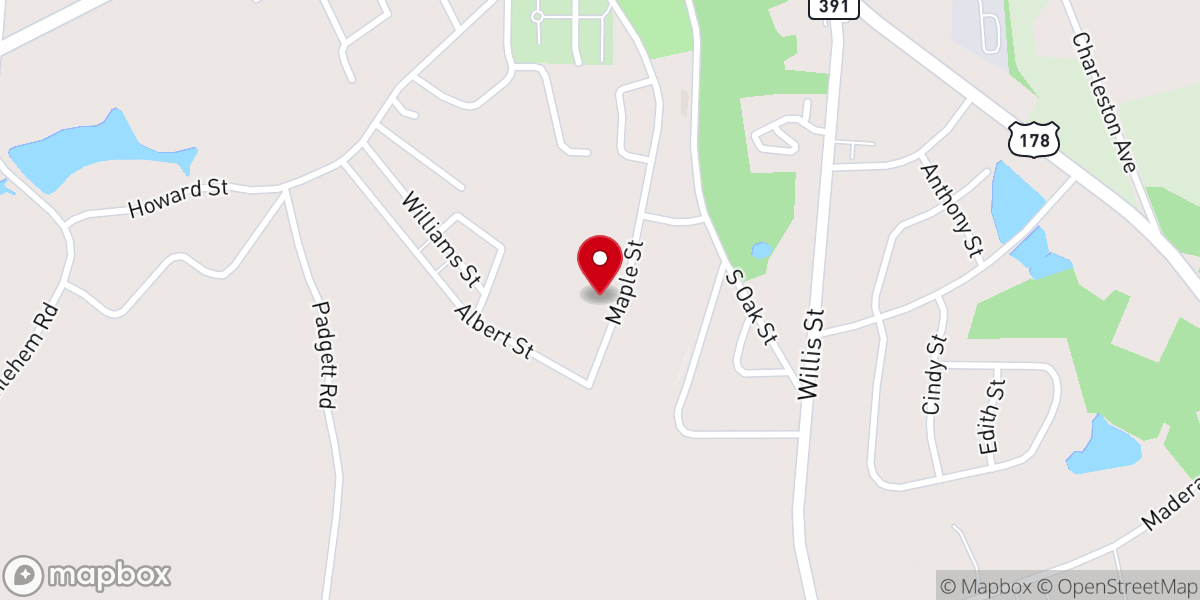 Map showing location of United Christian center