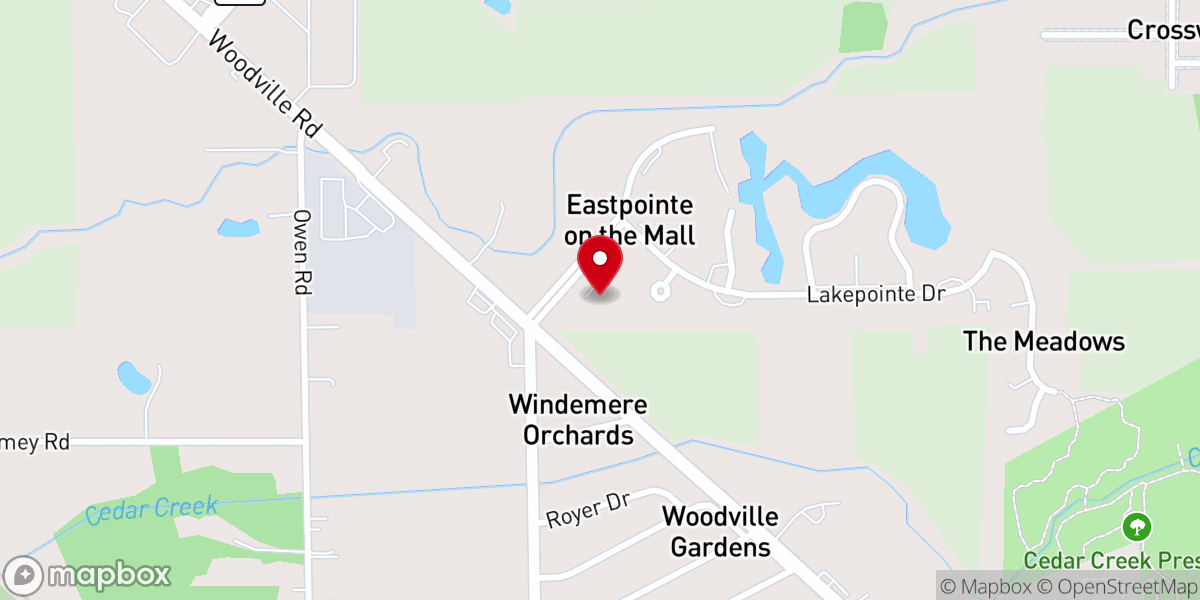 Map showing location of Northwood Seventh-Day Adventist Church