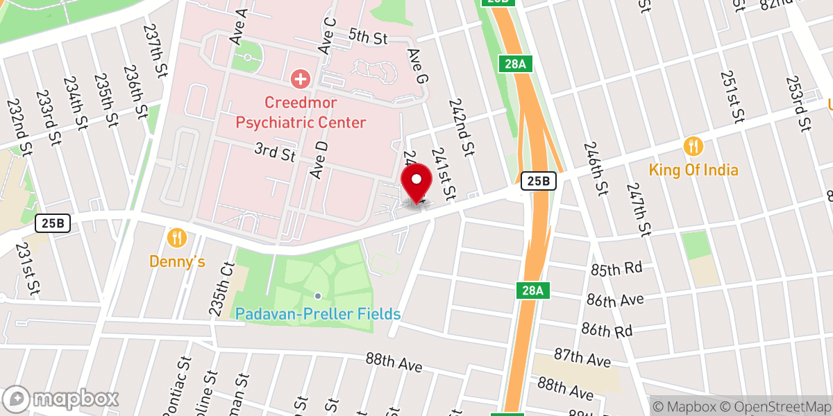 Map showing location of Bellerose Church of God