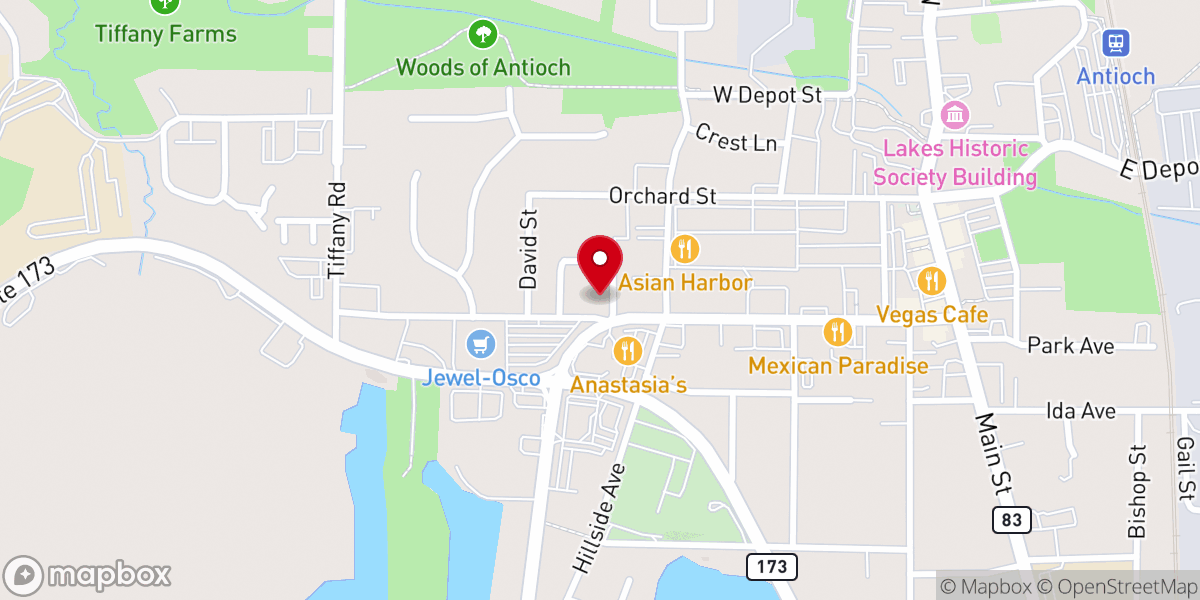 Map showing location of Saint Peter's Catholic Church