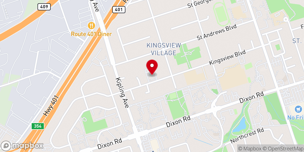 Map showing location of Kingsview Village Seventh-Day Adventist
