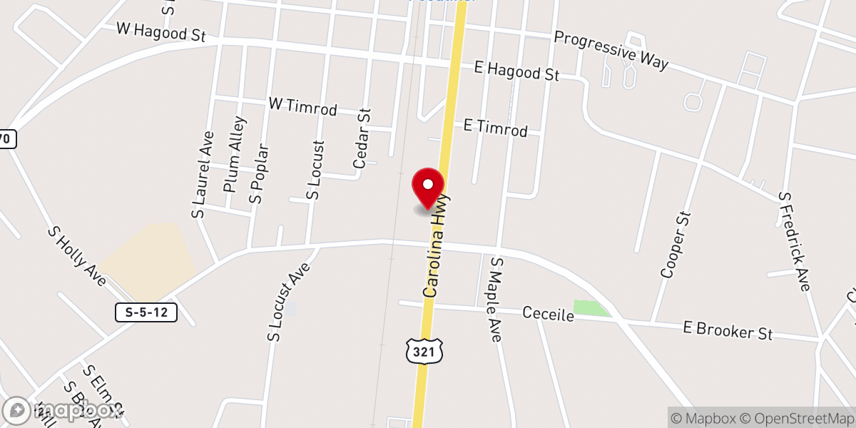 Map showing location of Episcopal-Christ Church