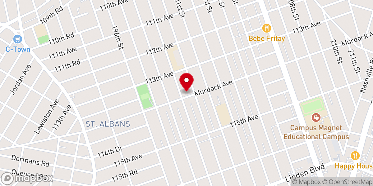 Map showing location of Empowerment Temple of Prayer