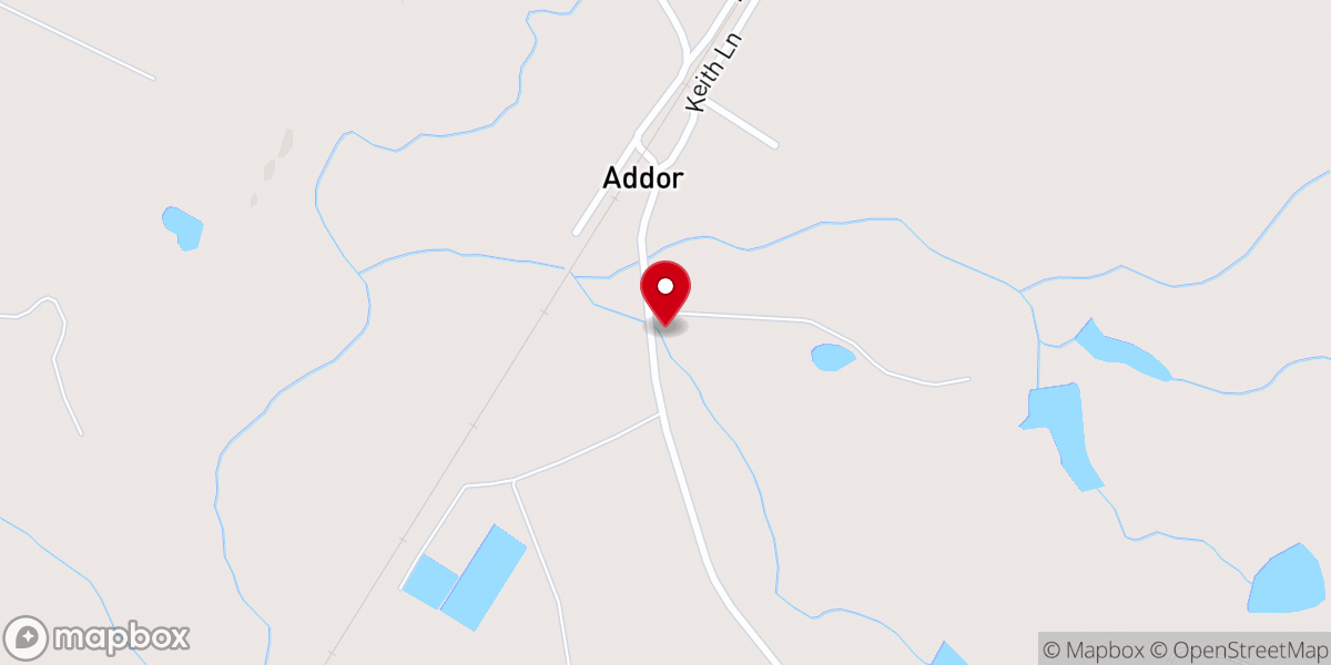 Map showing location of Poplar Springs Baptist Church