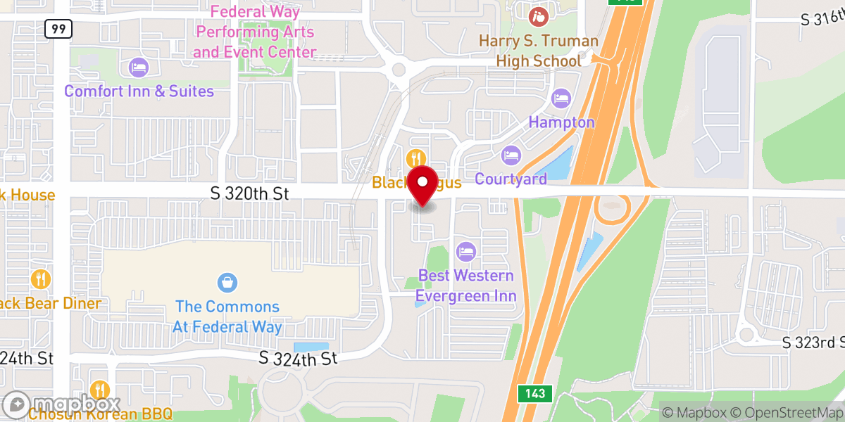 Map showing location of Steel Lake Presbyterian Church