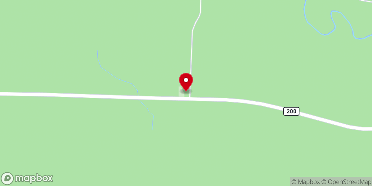 Map showing location of Notchauway CME Church