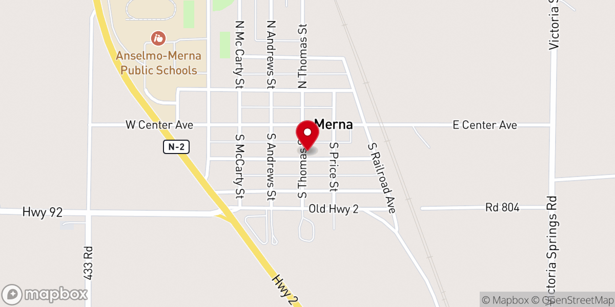 Map showing location of Immanuel Lutheran Church