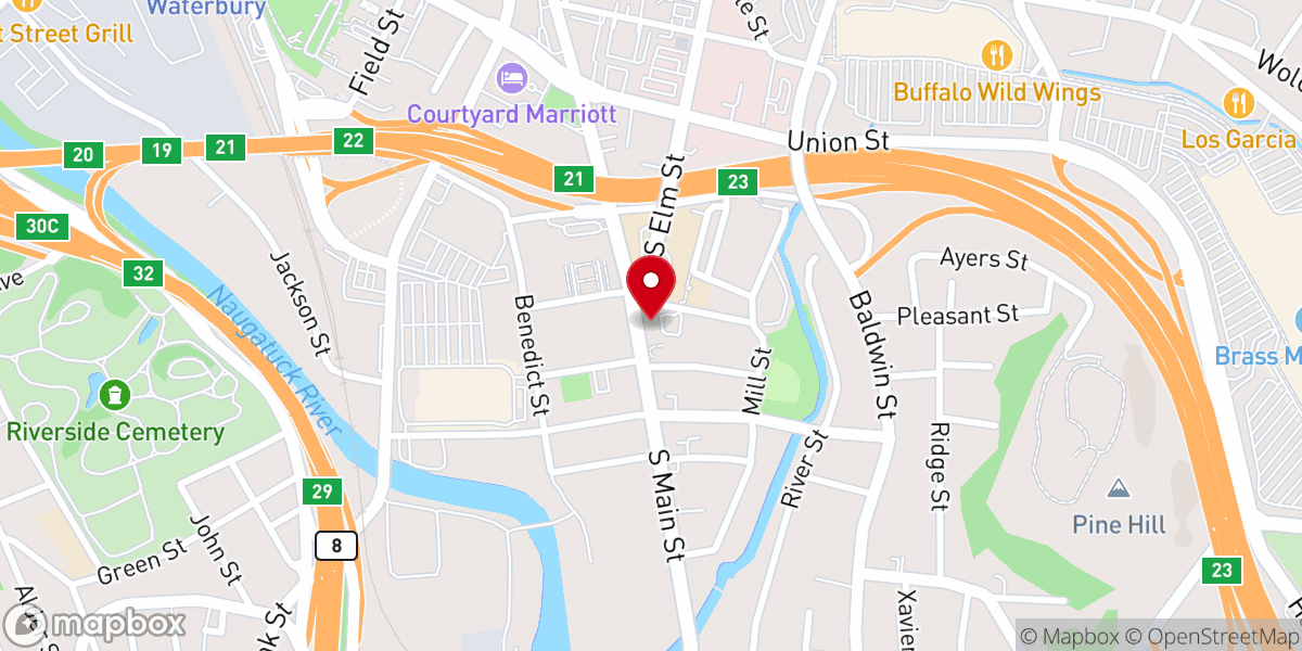 Map showing location of Ste. Anne Roman Catholic Church