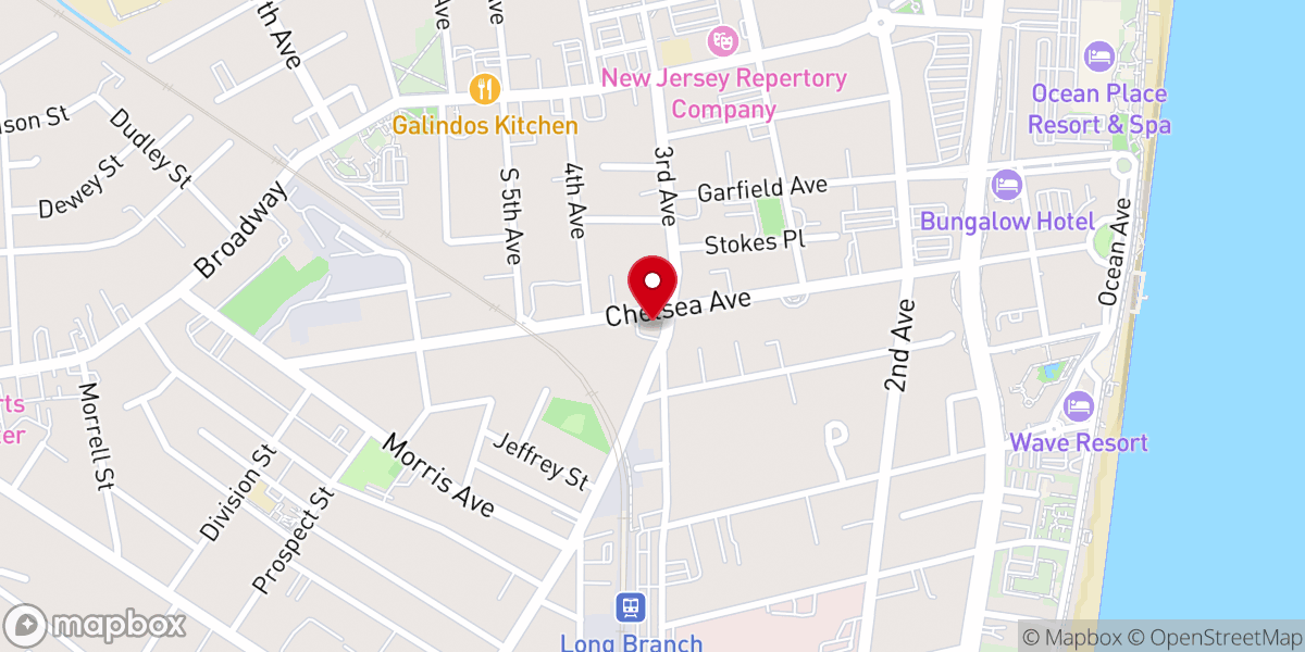 Map showing location of Salem Baptist Church