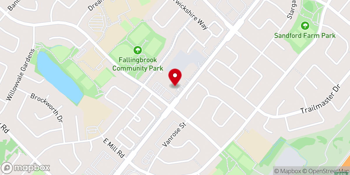 Map showing location of St. Elizabeth's Anglican Church