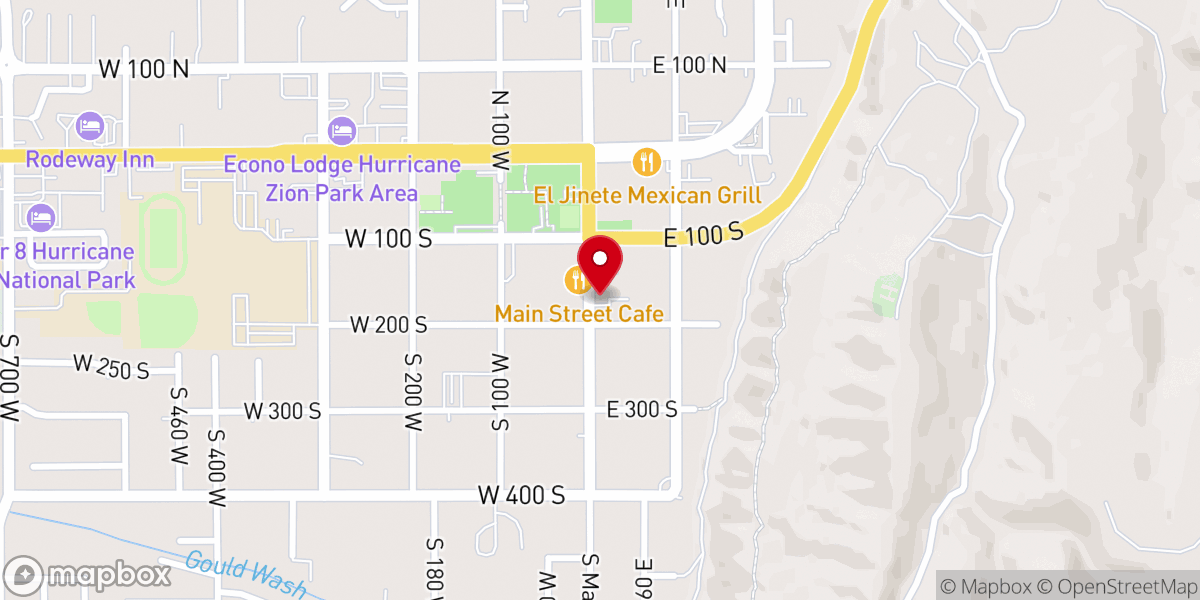 Map showing location of St. Paul's Catholic Thrift Center