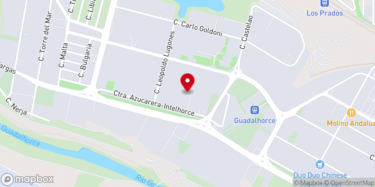 Map showing location of Iglesia Evangélica Bautista Maranata Málaga