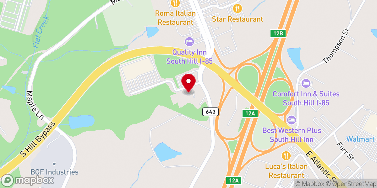 Map showing location of Trinity Episcopal Church