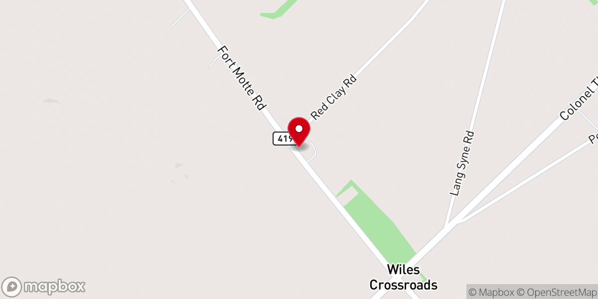 Map showing location of St Matthews Parish Church