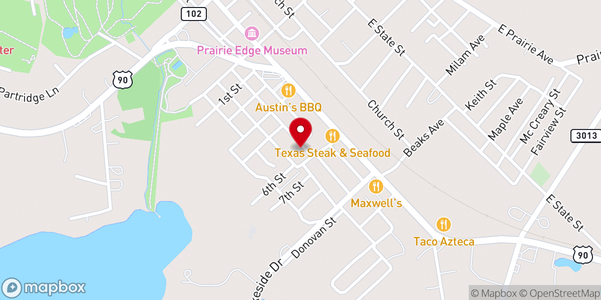 Map showing location of Iglesia Bautista Getsemani