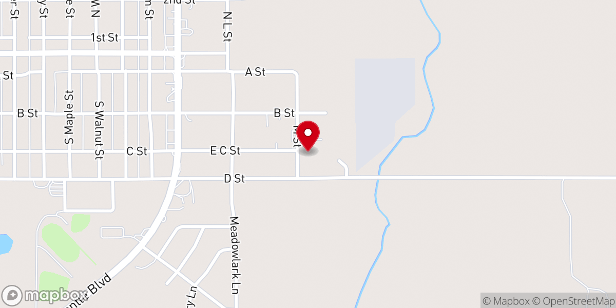 Map showing location of Ridge Chapel